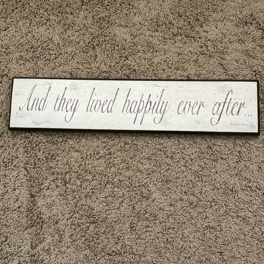 And they lived happily ever after… sign
